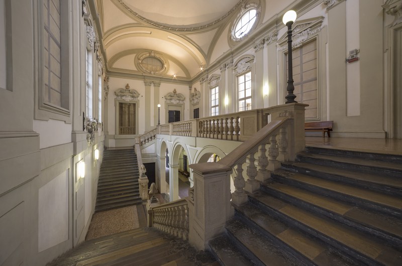 Palazzo Marescotti Brazzetti, Giovan Giacomo Monti, Scalone (ph. ©Antonio Cesari)